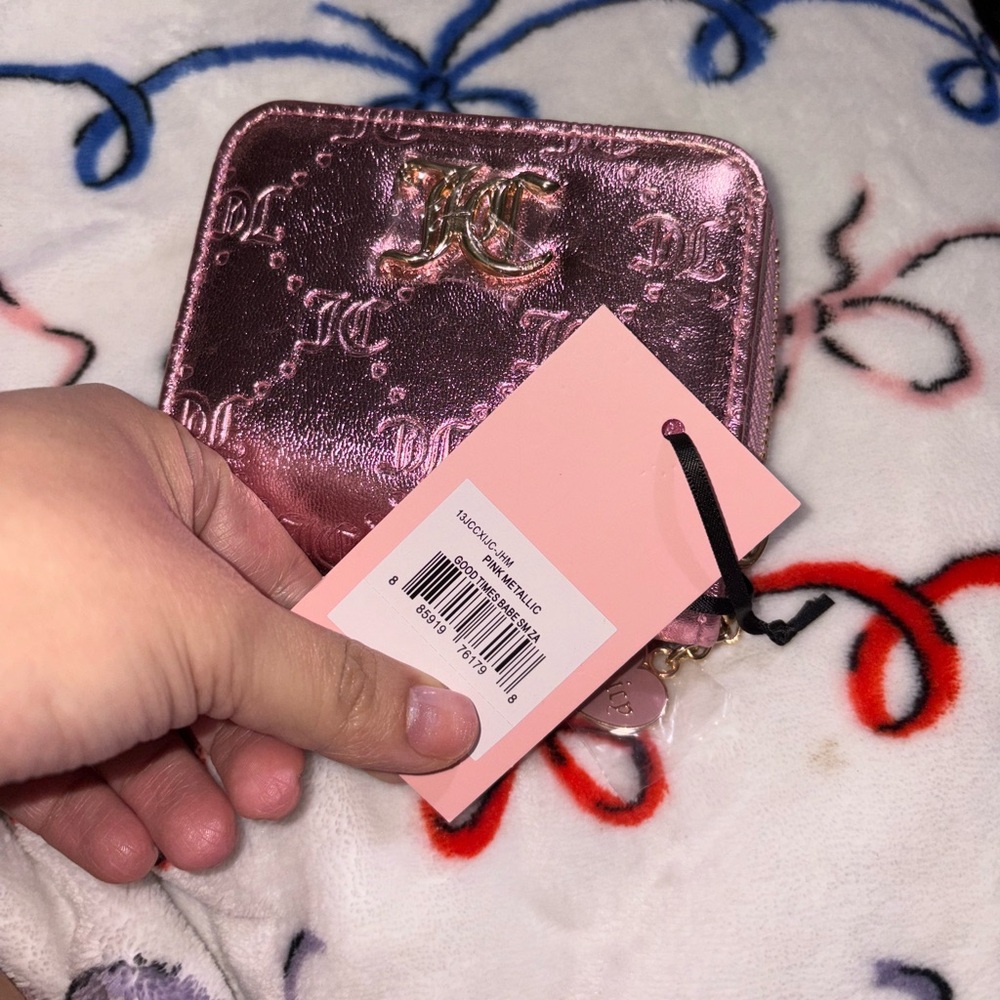 NWT Juicy Couture Good Times BABE small zip wallet